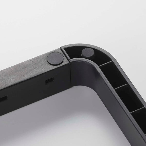 Juodas reguliuojamas stovas dangčiams ir keptuvėms YAMAZAKI Tower-image-4