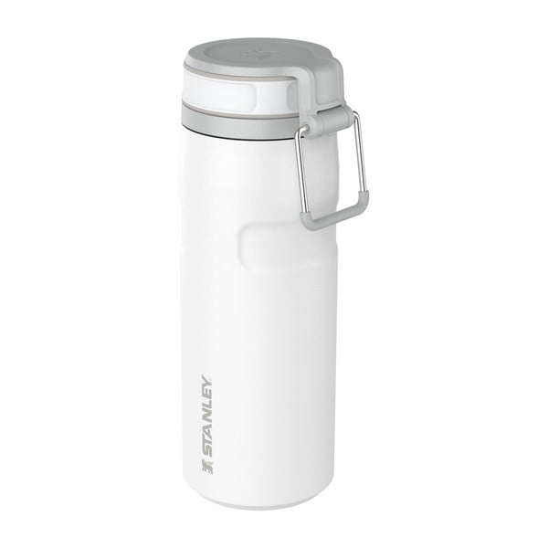 Baltos spalvos iš nerūdijančio plieno termosas 470 ml IceFlow™ Bottle Twist Flip Frost – Stanley-image-2