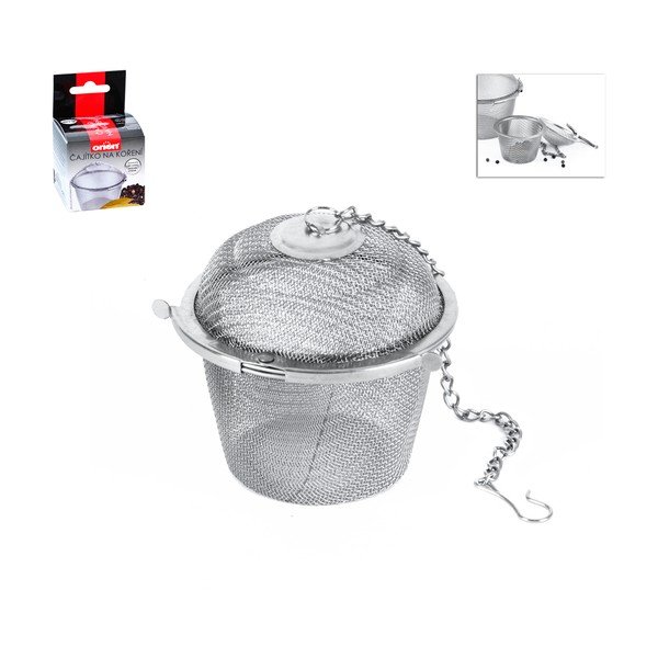 Nerūdijančio plieno pakabinamas prieskonių sietelis Orion, ø 6 cm-image-1