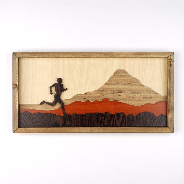 Medinis paveikslas Kate Louise Running Man, 50 x 25 cm
