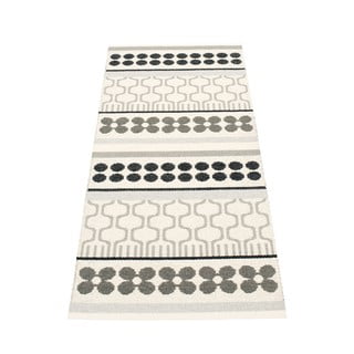 Pilkos spalvos/kreminės spalvos lauko kilimas 70x180 cm Asta Warm Grey – Pappelina