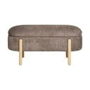 Rudos spalvos iš boucle suolas Branca – House Nordic