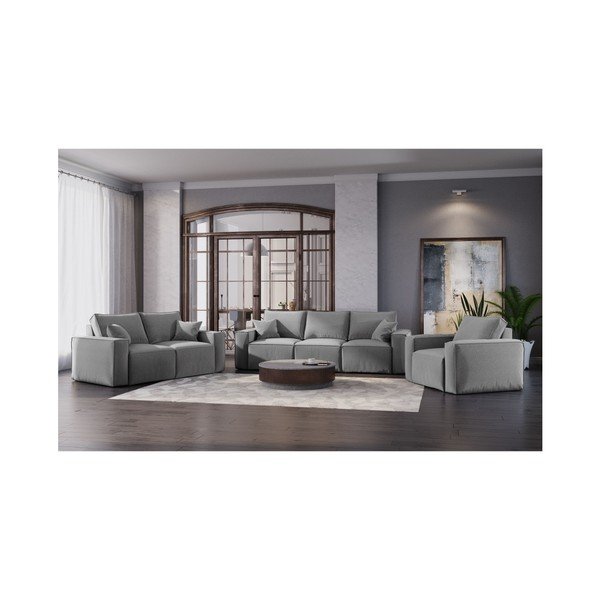 "Cosmopolitan Design Miami" pilka sofa, 245 cm-image-4