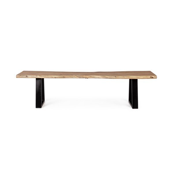 Natūralios spalvos medžio masyvo suolas Artur – Bizzotto