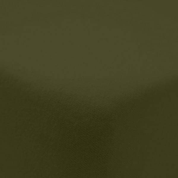 Khaki spalvos iš flanelės paklodė su guma 135x190 cm Brushed – Catherine Lansfield-image-2