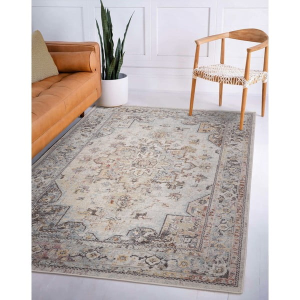 Kilimas kreminės spalvos 200x290 cm Flores – Asiatic Carpets-image-2