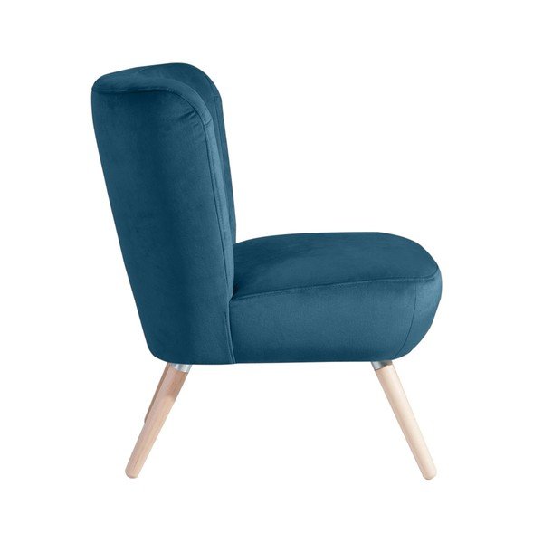 "Max Winzer Neele Velvet" mėlynas fotelis-image-2