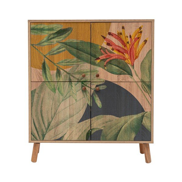 Spintelė natūralios spalvos iš ąžuolo 95x111 cm Multilux – Kalune Design