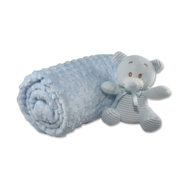 Medvilninė kūdikių antklodė Aksu Mavi, 110 x 90 cm