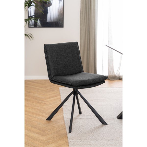 Valgomojo kėdė tamsiai pilkos spalvos Flynn – Actona-image-1