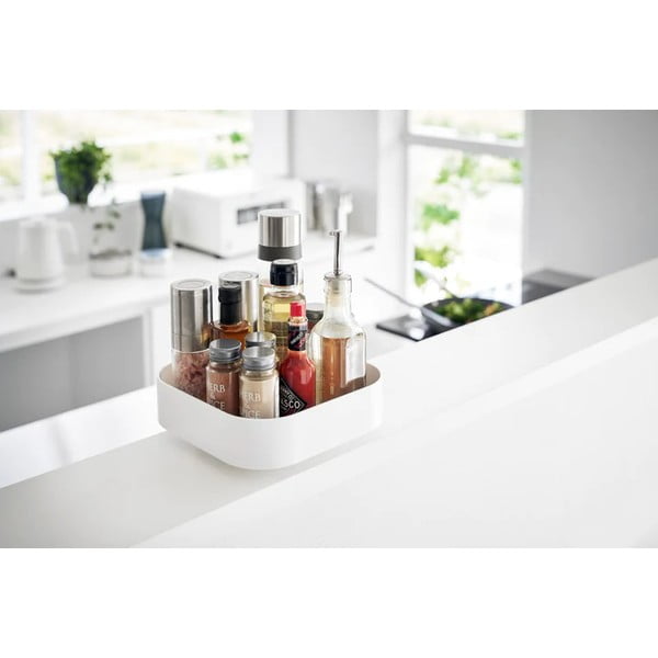 Pasukamas iš plastiko prieskonių indų organizatorius Tower – YAMAZAKI-image-1