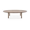 Rudos spalvos iš ąžuolo masyvo kavos staliukas 65x120 cm Mu – Gazzda