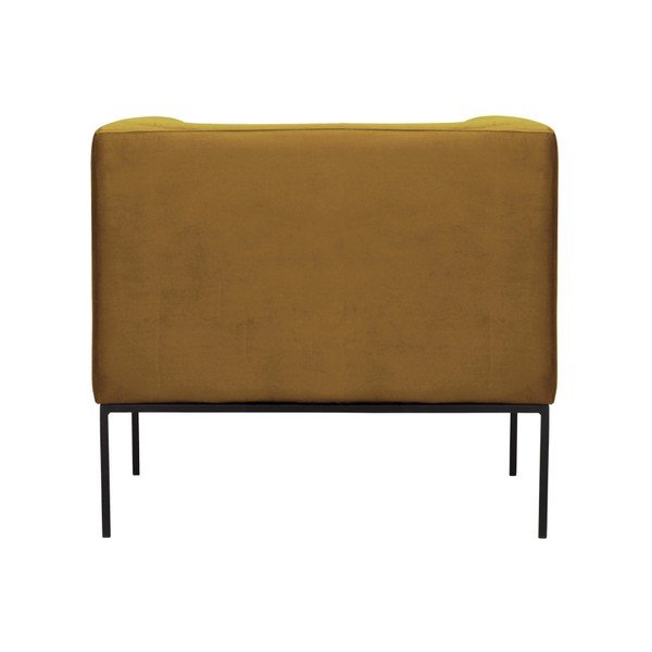 Geltonas aksominis fotelis Windsor & Co Sofas Neptune-image-4