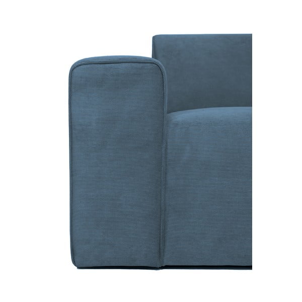 Iš kordinio velveto kampinė sofa mėlynos spalvos (su dešiniuoju kampu) Sting – Scandic-image-3