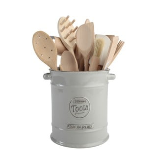 "T&G Woodware Pride of Place" pilka keraminė virtuvės reikmenų dėžutė