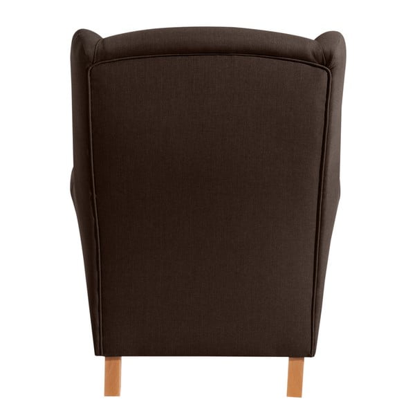Tamsiai rudas fotelis "Max Winzer Lorris Chocolate-image-3