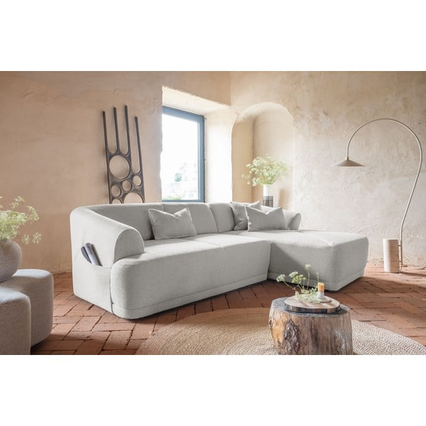 Kampinė sofa baltos spalvos – Miuform-image-2