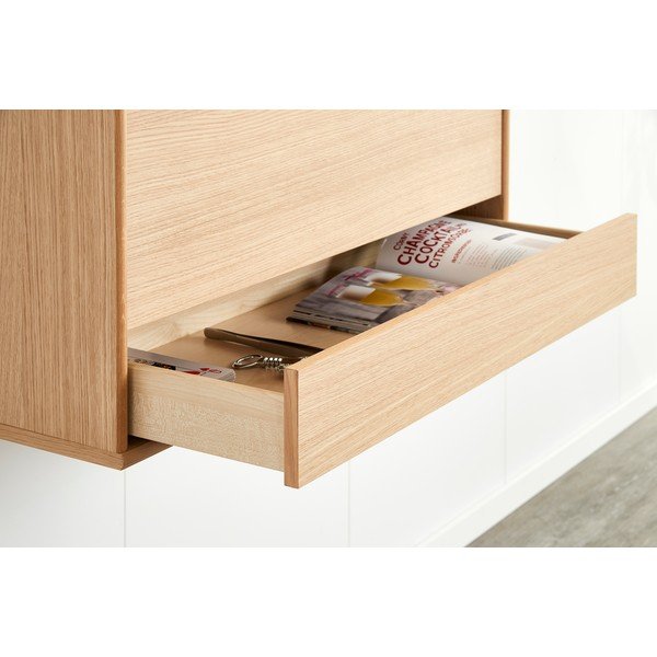 Ąžuolinė sieninė daugiafunkcinė spintelė Mistral 004-image-4