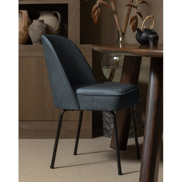 Mėlynos spalvos iš aksomo valgomojo kėdės 2 vnt. Vogue – WOOOD-image-1