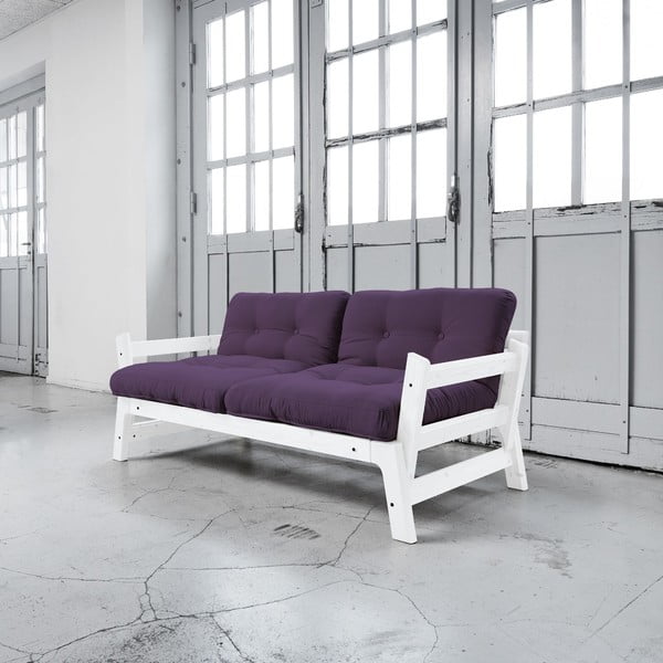 Sofa lova "Karup Step" balta/ violetinė