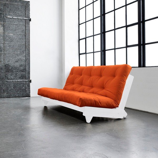 Sofa lova "Karup Fresh" balta/apelsininė-image-1