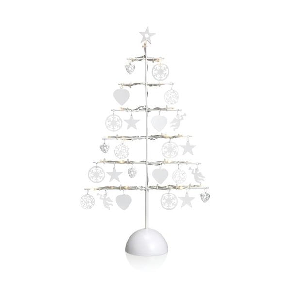 Balta LED šviesos dekoracija Markslöjd Borken, aukštis 45 cm