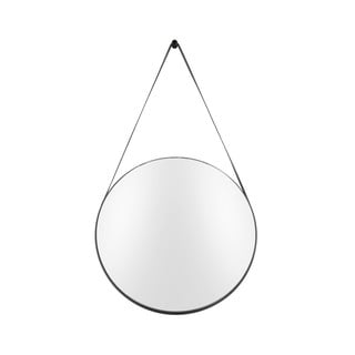 Sieninis veidrodis su juodu rėmu PT LIVING Balanced, ø 47 cm