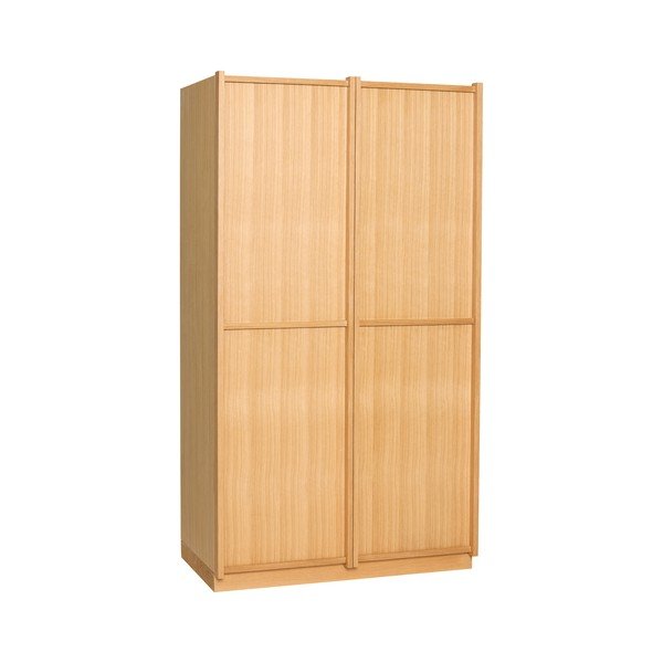 Natūralios spalvos drabužių spinta iš ąžuolo 100x181x55 cm Kura – Hübsch