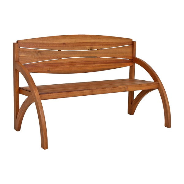 Medžio masyvo sodo suoliukas rudos spalvos Hadia – Garden Pleasure