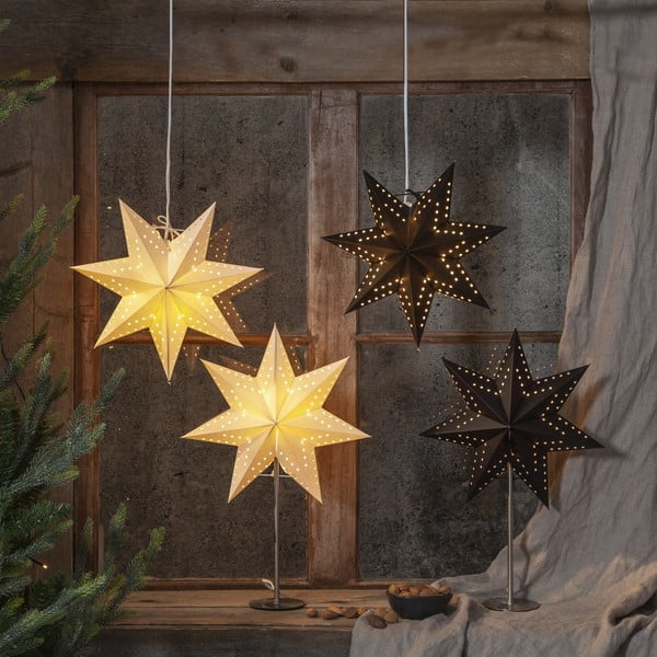 Juodos šviečiančios Kalėdų dekoracijos Bobo - Star Trading