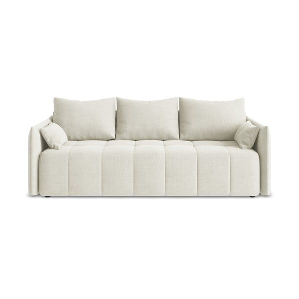 Smėlio spalvos sulankstoma/su sandėliavimo vieta sofa 225 cm Moku – Makamii