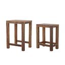 Iš perdirbtos medienos šoniniai stalai 2 vnt. 40x36 cm Galen – Bloomingville