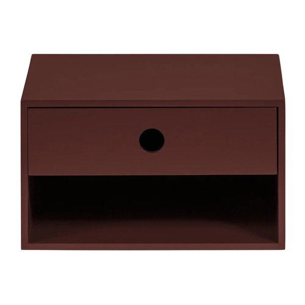 Bordo spalvos iš MDF plokštės naktinis staliukas Nancy – WOOOD-image-2