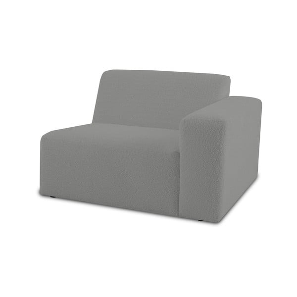 Iš boucle modulinė sofa pilkos spalvos (su dešiniuoju kampu) Roxy – Scandic-image-1
