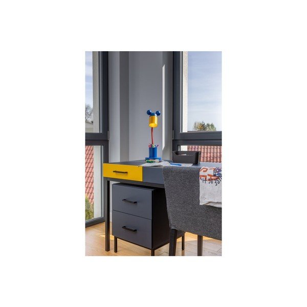 Stalinis šviestuvas mėlynos spalvos (aukštis 50 cm) su metaliniu gaubtu Mouse – GTV-image-2