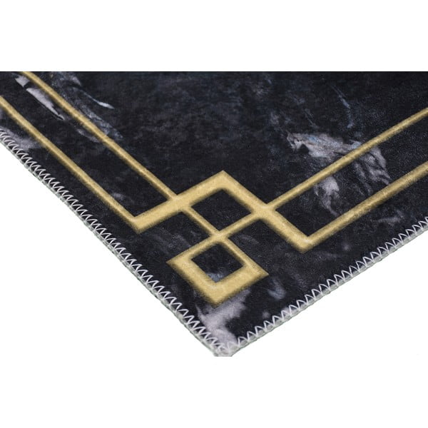 Tamsiai pilkas plaunamas kilimas 180x120 cm - Vitaus-image-2