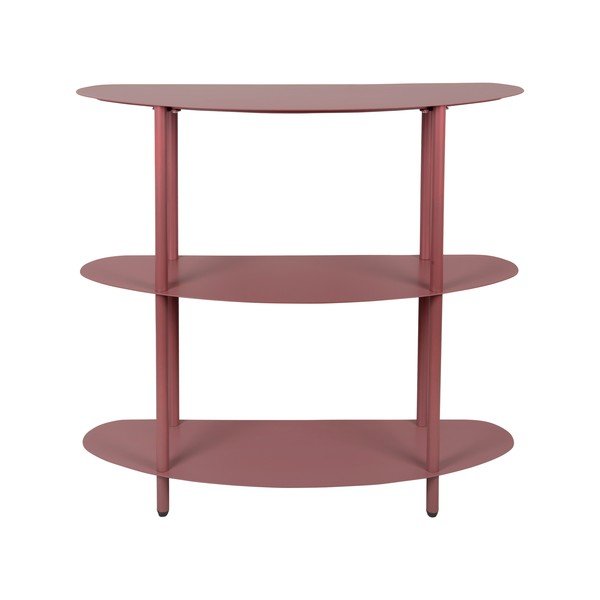 Bordo spalvos iš metalo pastatoma lentyna 90x82x28 cm Riqueza – Leitmotiv-image-2