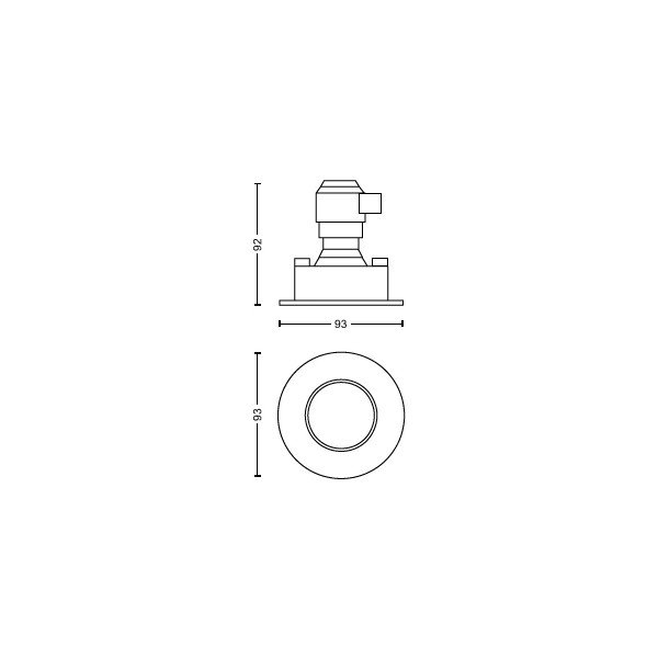 Išmanūs lubiniai šviestuvai įmontuoti 3 vnt. 4 W GU10, Adore – Philips Hue-image-3