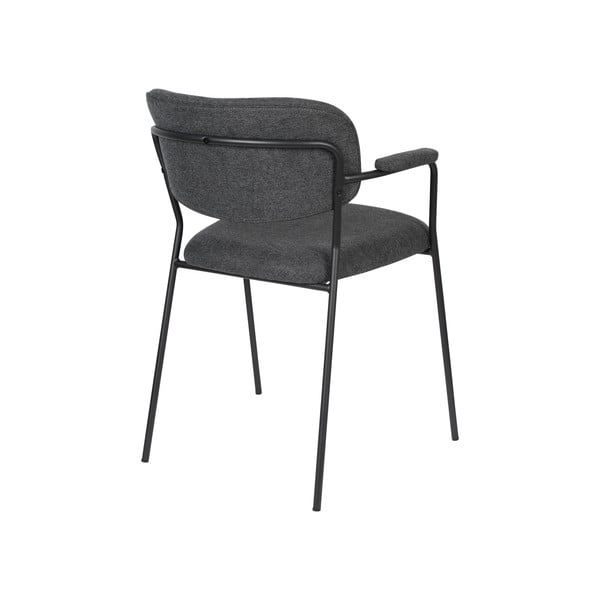 Valgomojo kėdės antracito spalvos 2 vnt. Jolien – White Label-image-4