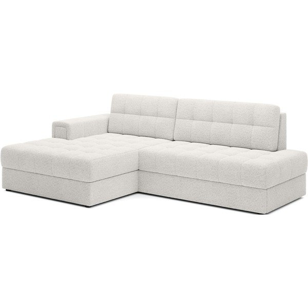 Kreminės spalvos iš boucle sulankstoma kampinė sofa (su kairiuoju kampu/su gultu) Blezalt – ELTAP-image-2