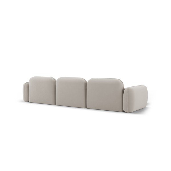 Iš velveto kampinė sofa kreminės spalvos (su kairiuoju kampu) Audrey – Interieurs 86-image-3