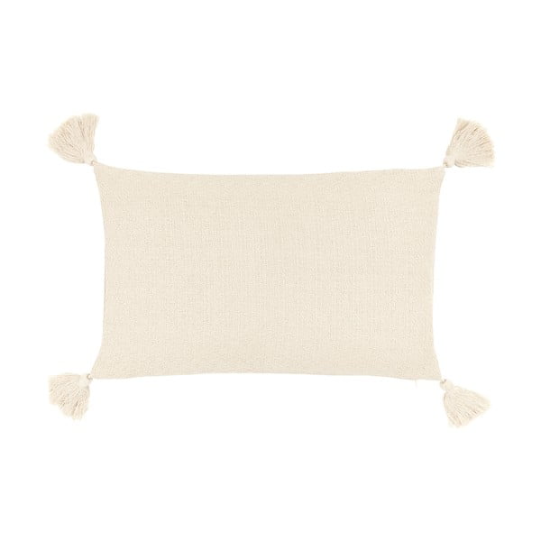 Smėlio spalvos medvilninis dekoratyvinis pagalvės užvalkalas Westwing Collection Lori, 30 x 50 cm