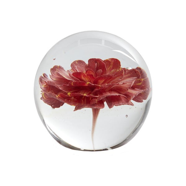 Iš stiklo popierinis svarelis (aukštis 8 cm) Flower – Light & Living