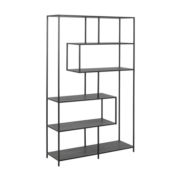 Juoda knygų lentyna Actona Seaford, 114 x 185 cm-image-2