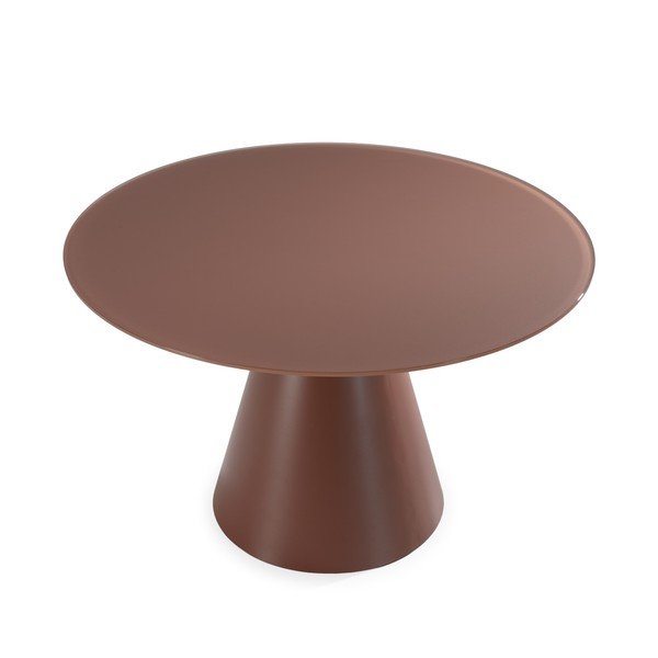 Apvalios formos valgomojo stalas su stikliniu stalviršiu ø 120 cm Vida – MOME-image-2