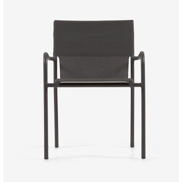 Juoda aliuminio sodo kėdė Kave Home Zaltana-image-1