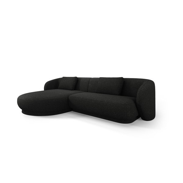 Kampinė sofa juodos spalvos Camden – Cosmopolitan Design-image-2