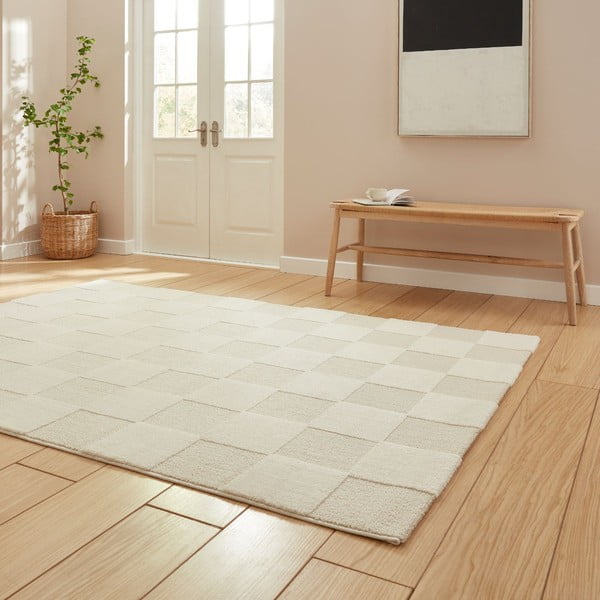 Kreminės spalvos kilimas 120x170 cm Elio Cream – Think Rugs-image-2