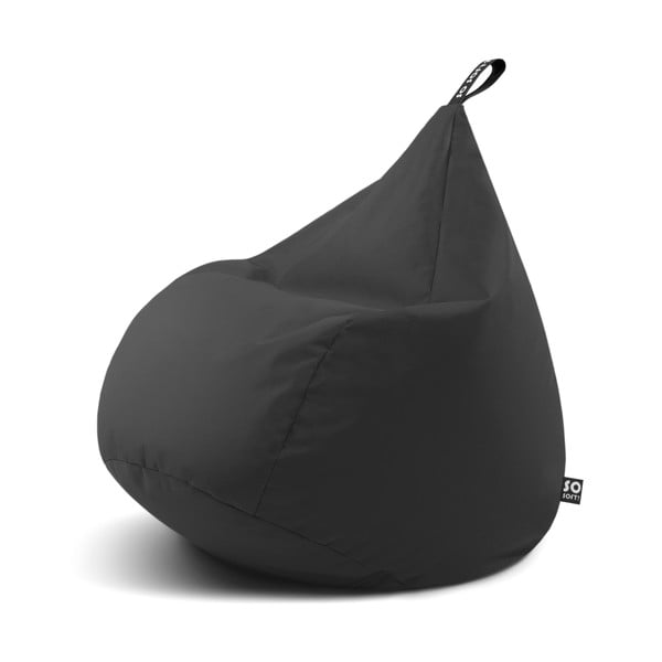 Pilkos spalvos sėdmaišis Drop XL – So Soft?