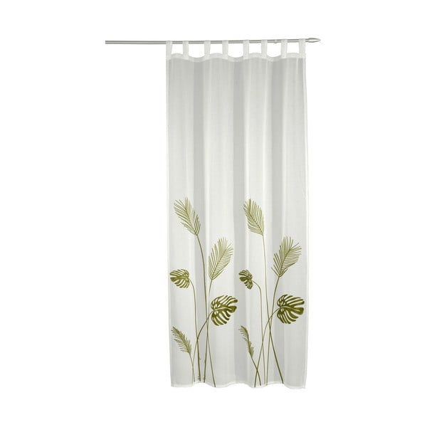 Baltos spalvos/žalios spalvos iš šydo permatoma užuolaida 135x245 cm – Sehlbach